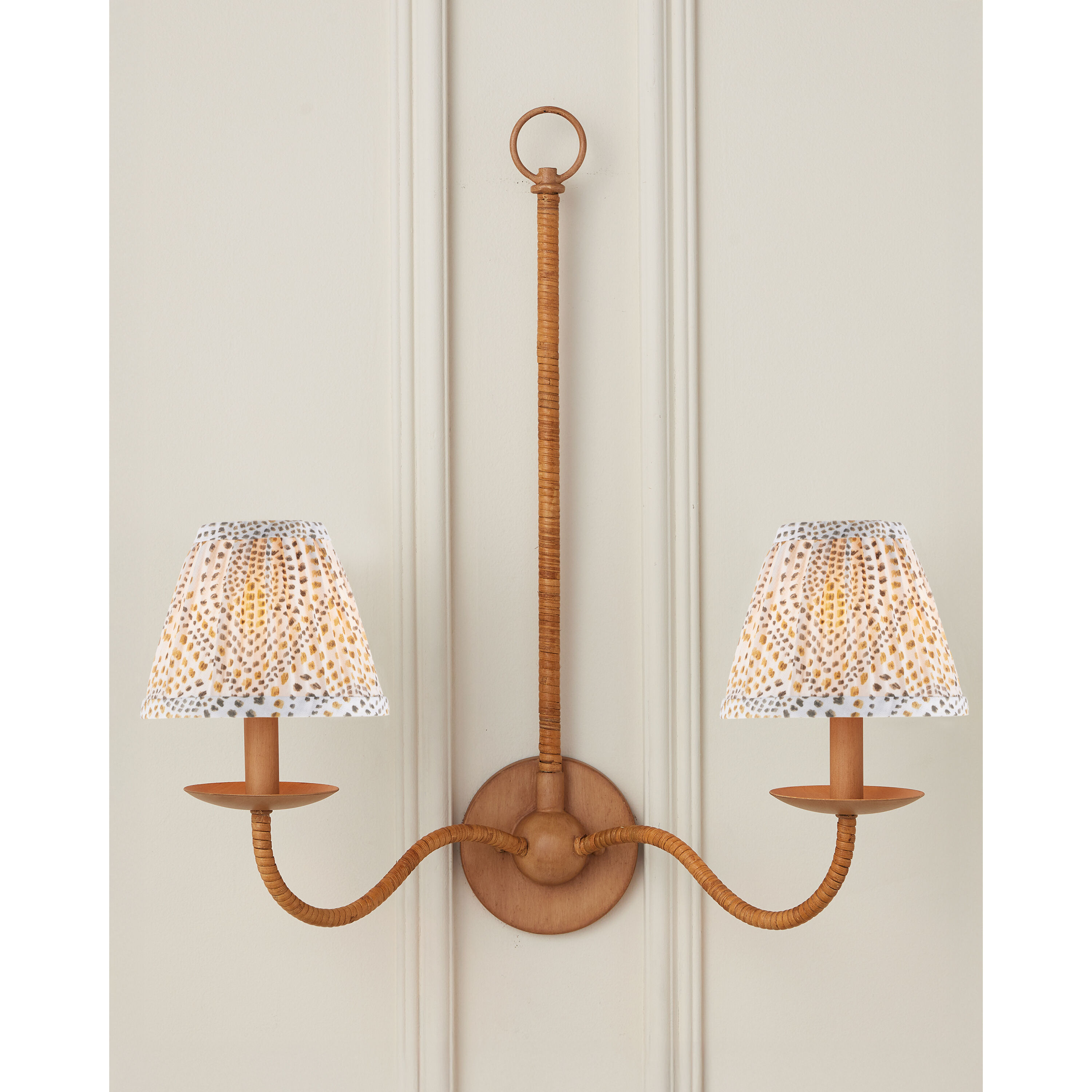 Lenore Gold/Brown/Ivory Tapered Chandelier Shade