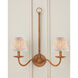 Lenore Gold/Brown/Ivory Tapered Chandelier Shade