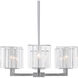 Valerio 6 Light 48 inch Silver Leaf Chandelier Ceiling Light