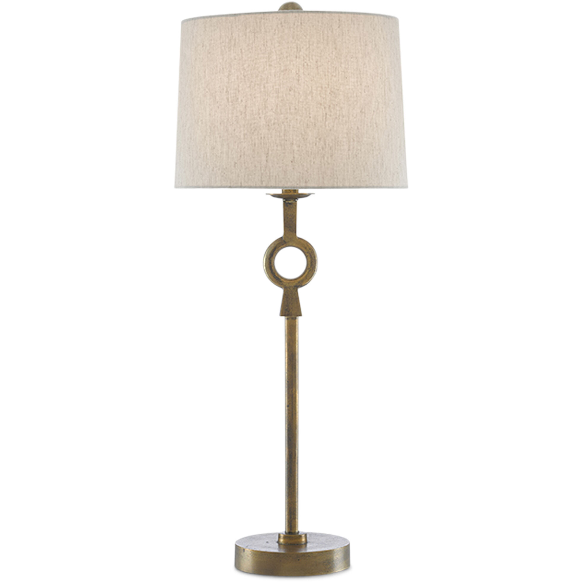 Germaine 34 inch 150 watt Antique Brass Table Lamp Portable Light