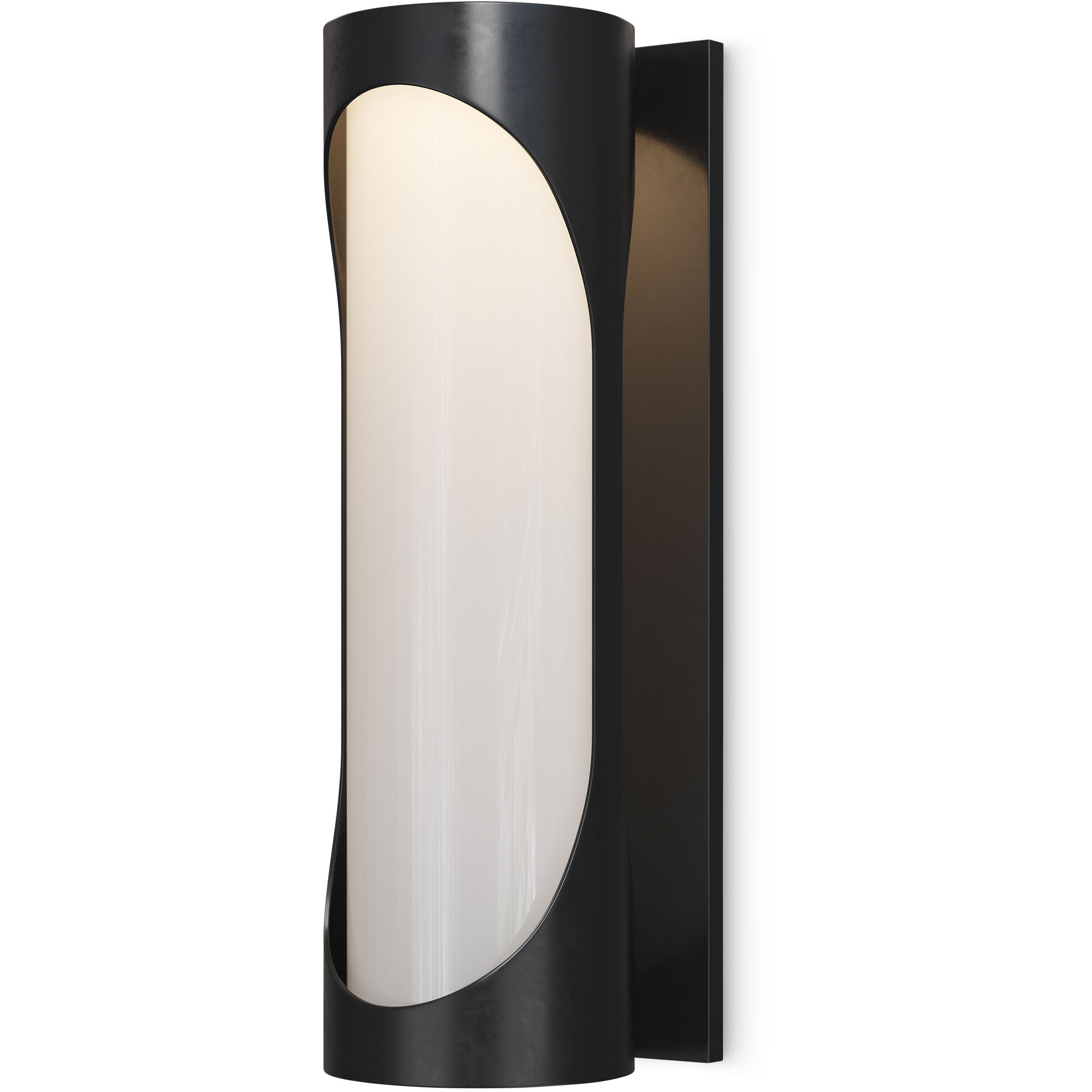 Swale LED 22 inch Black/White Outdoor Wall Sconce, Small