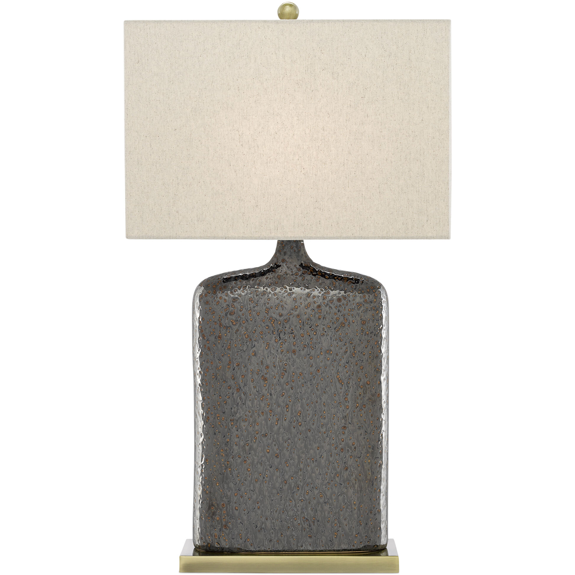 Musing 32.5 inch 150 watt Rustic Metallic Bronze Table Lamp Portable Light