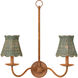 Annabelle Teal 6 inch Tapered Chandelier Shade, Suzanne Duin Collection