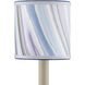 Marble Paper Lilac and Blue Agate Drum Chandelier Shade
