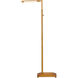 Autrand 46.75 inch 12 watt Antique Brass Floor Lamp Portable Light
