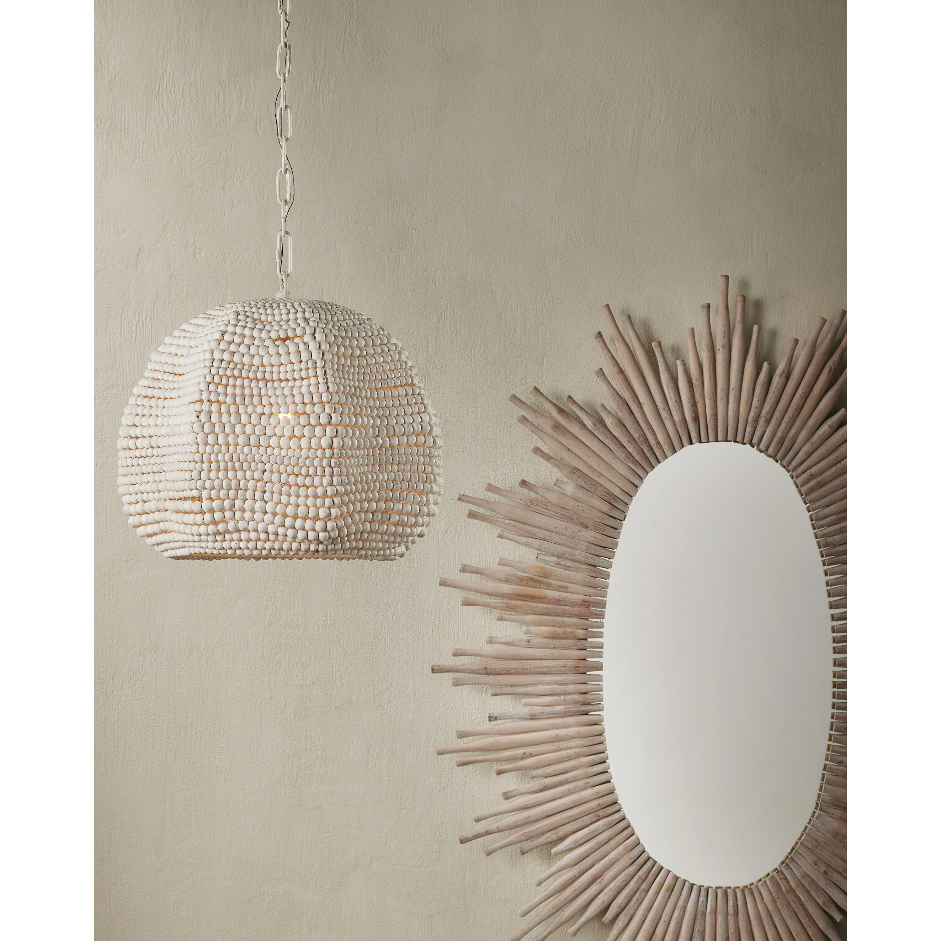 Octavia 1 Light 19 inch Whitewash Pendant Ceiling Light