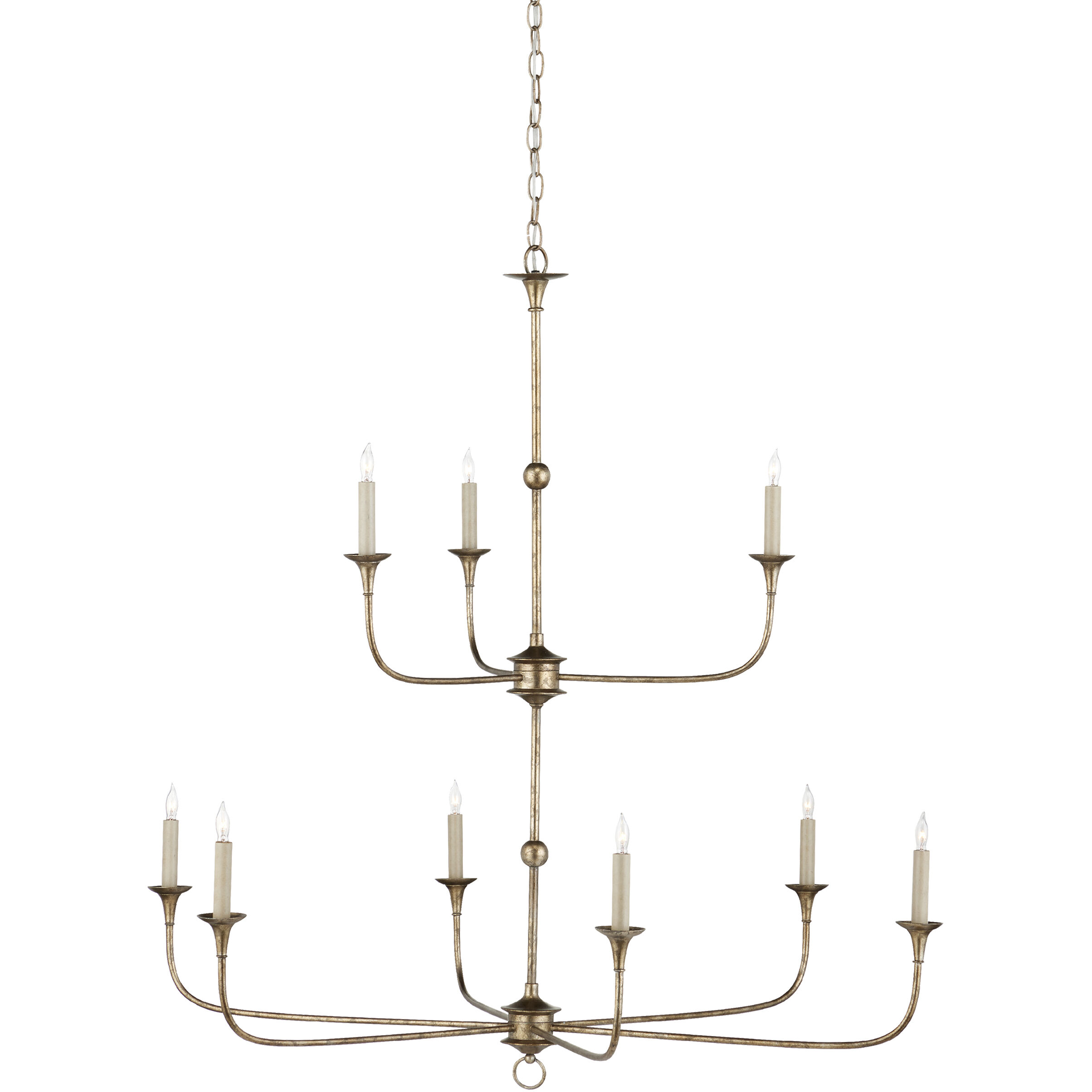 Nottaway 9 Light 44.25 inch Pyrite Bronze Two-Tier Chandelier Ceiling Light