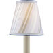 Marble Paper Lilac and Blue Agate Tapered Chandelier Shade