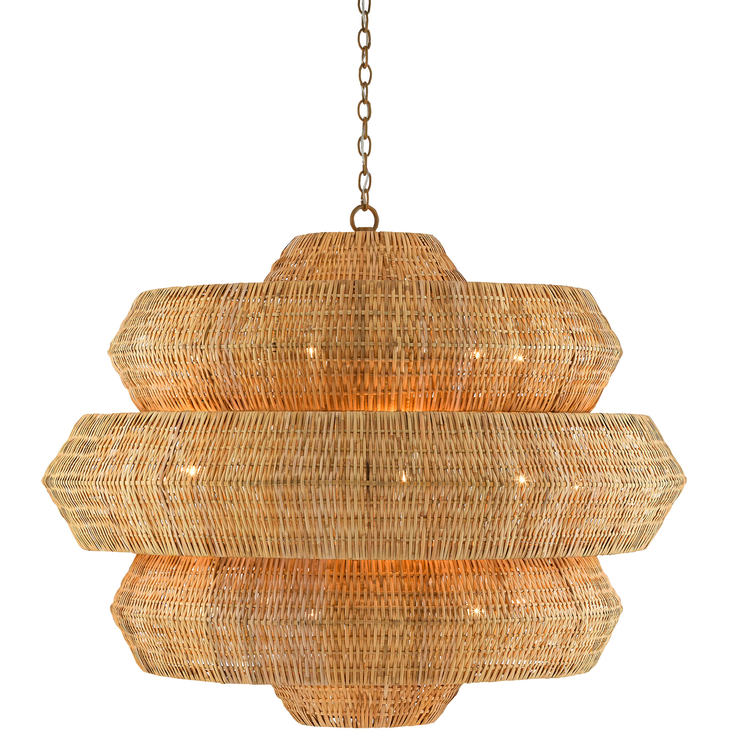 Antibes 18 Light 48 inch Khaki/Natural Chandelier Ceiling Light, Grande