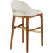 Inga 38 inch Morel Brown/Brushed Brass Bar Stool
