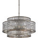 Fantine 8 Light 30 inch Pyrite Bronze/Raj Mirror Chandelier Ceiling Light, Large