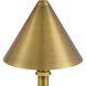 Traipse 18 inch 1.5 watt Brass Cordless Table Lamp Portable Light