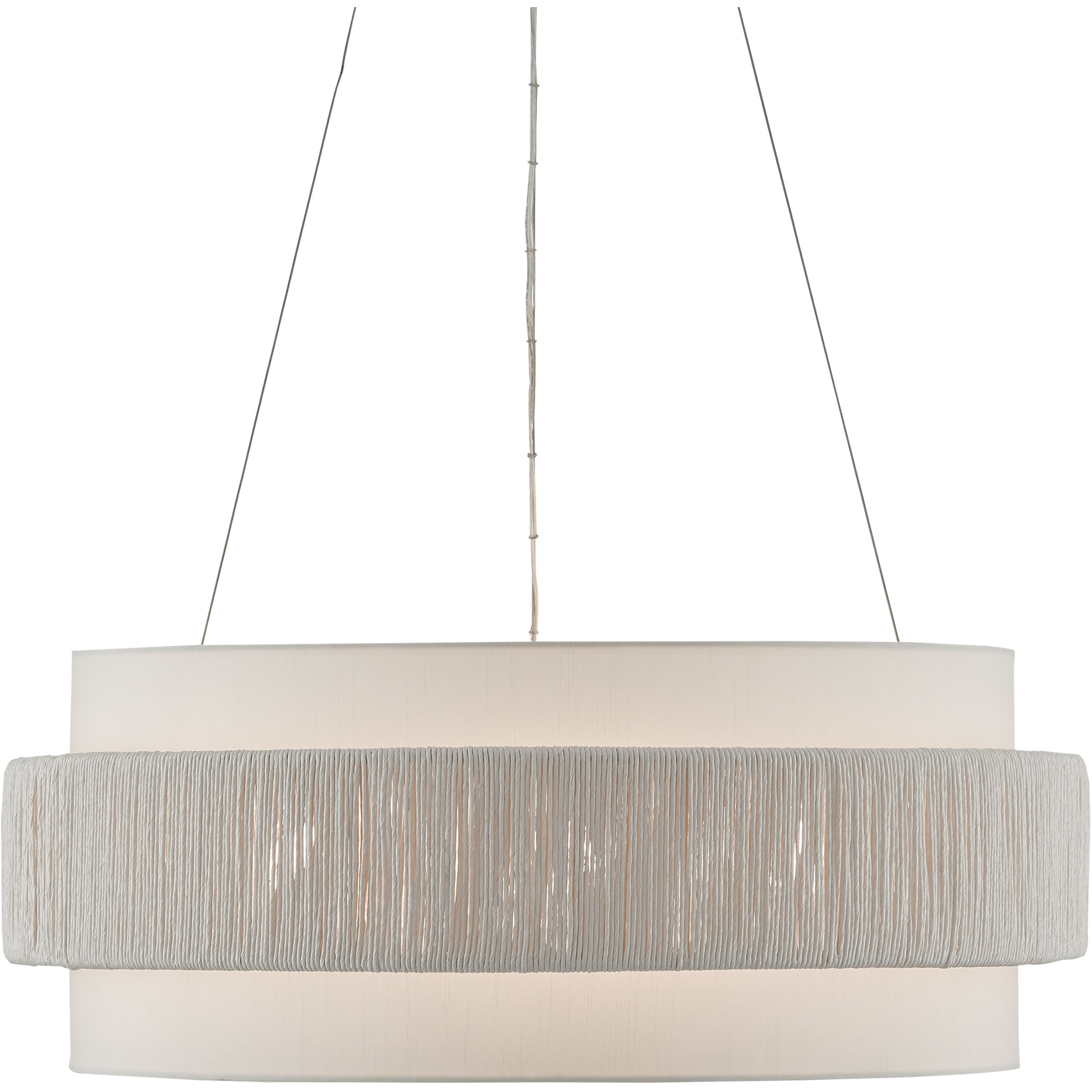 Rousham 6 Light 30 inch Beige/Sugar White Chandelier Ceiling Light
