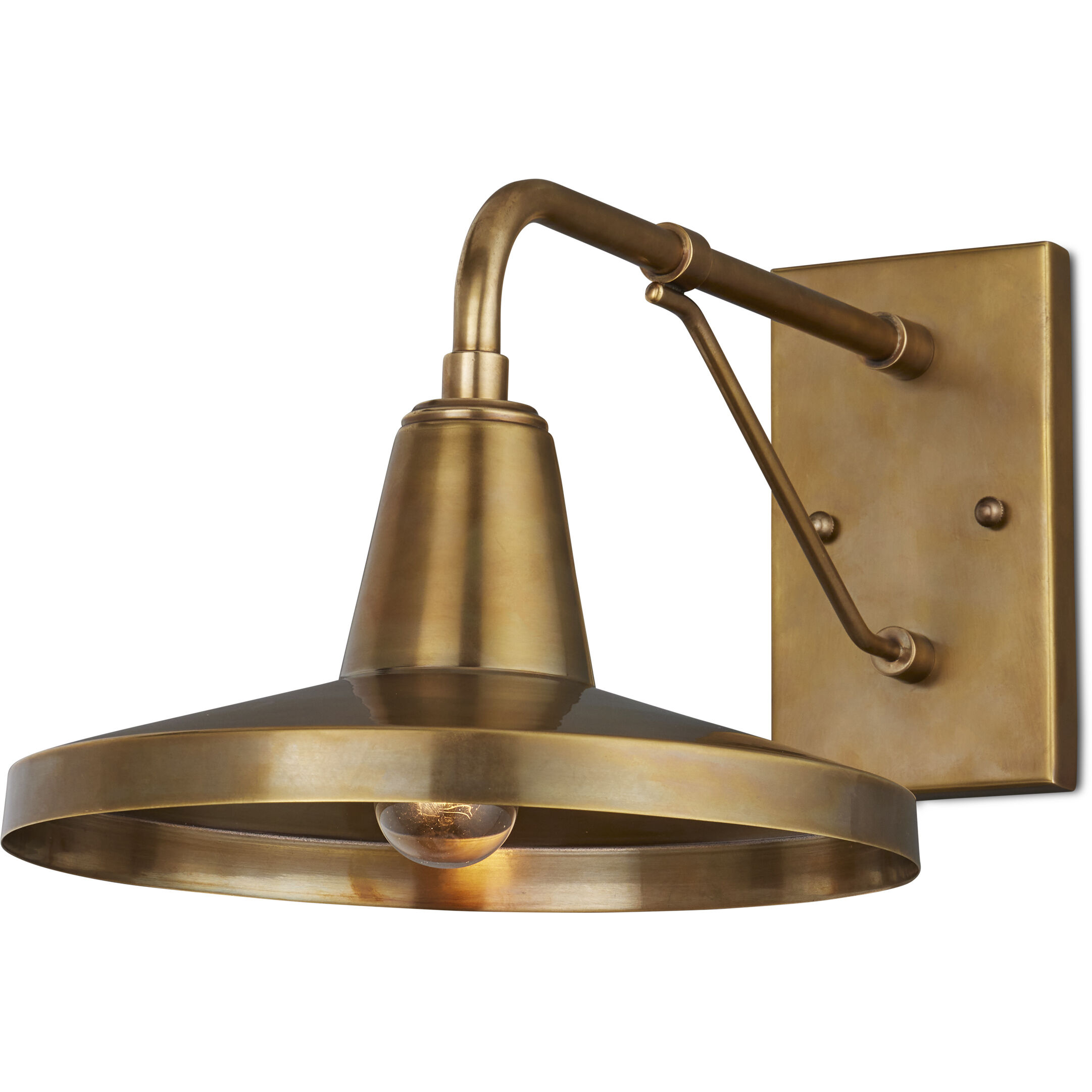 Mariner 1 Light 10.5 inch Antique Brass Outdoor Wall Sconce