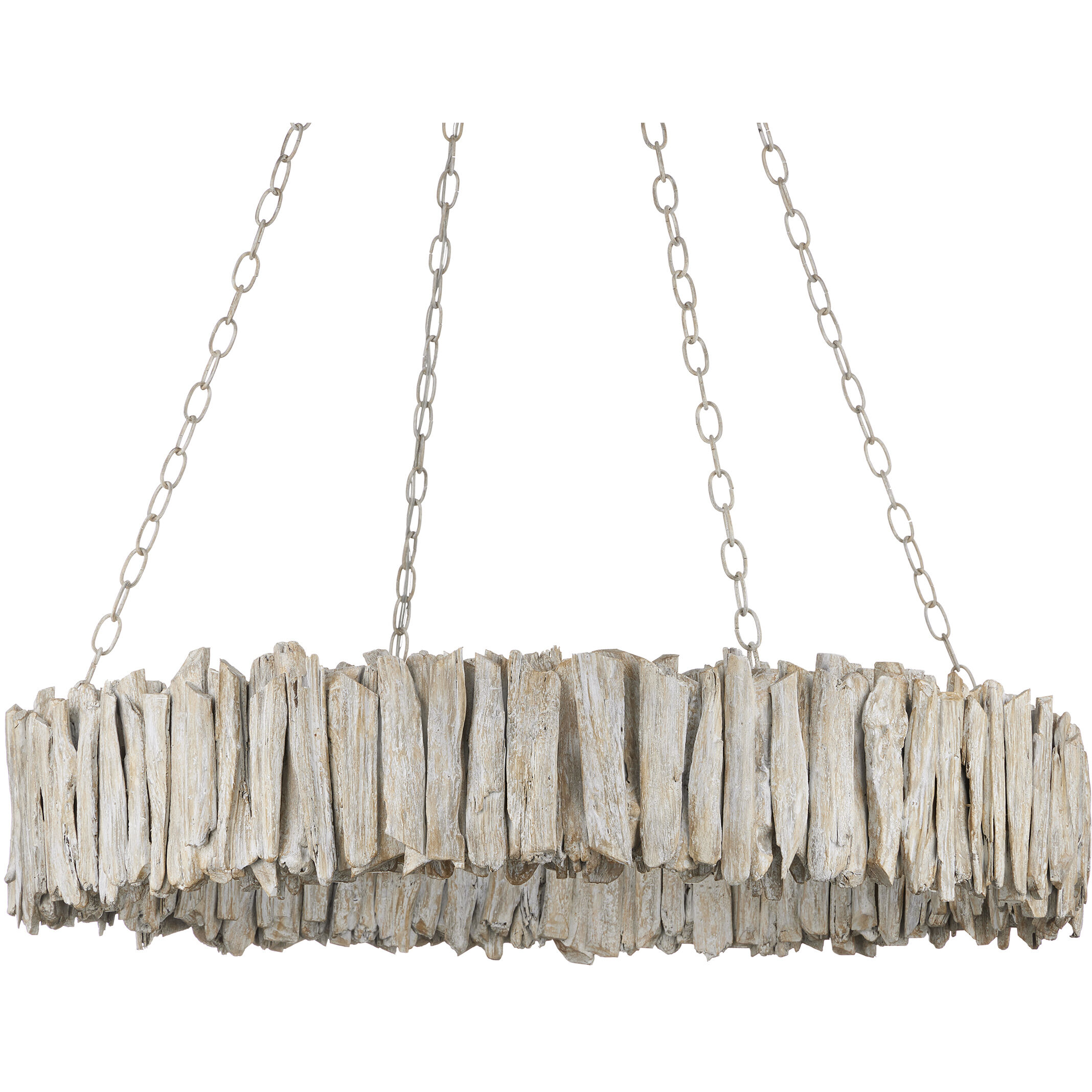 Driftwood 8 Light 39 inch Whitewash Chandelier Ceiling Light