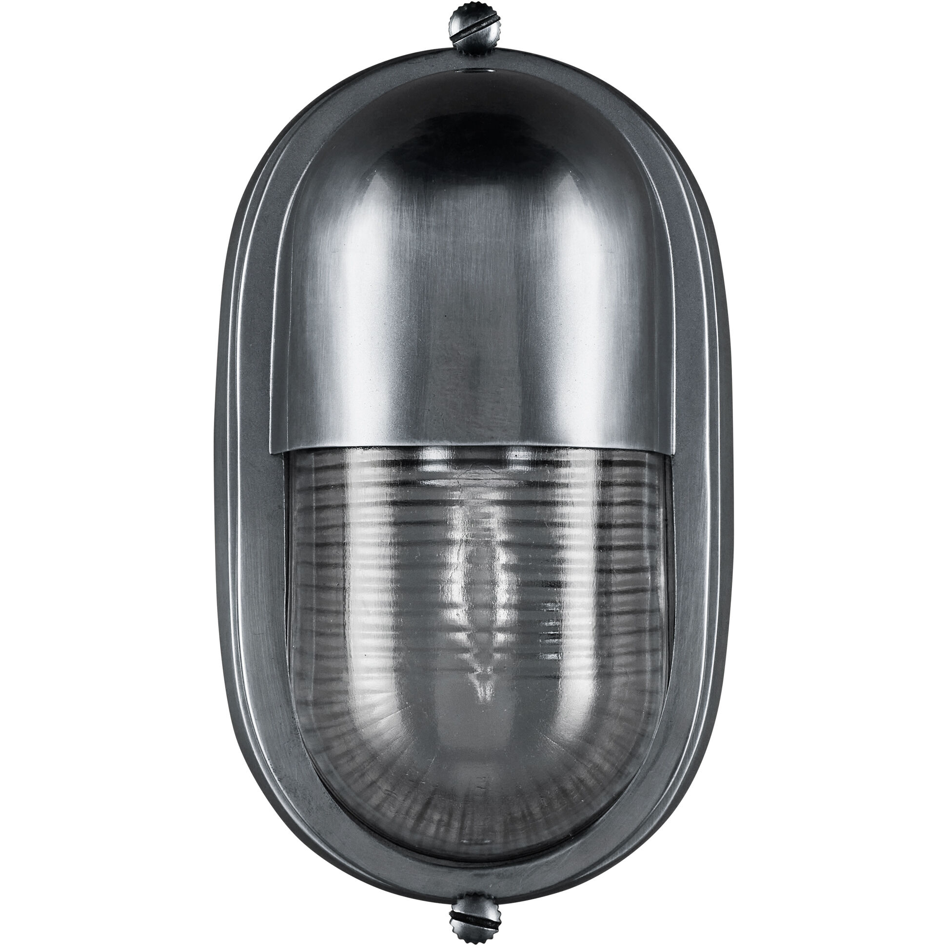 Maritime 1 Light 8.5 inch Antique Silver/Clear Outdoor Wall Sconce