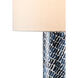 Indigo 27.5 inch 150 watt Blue/White Table Lamp Portable Light