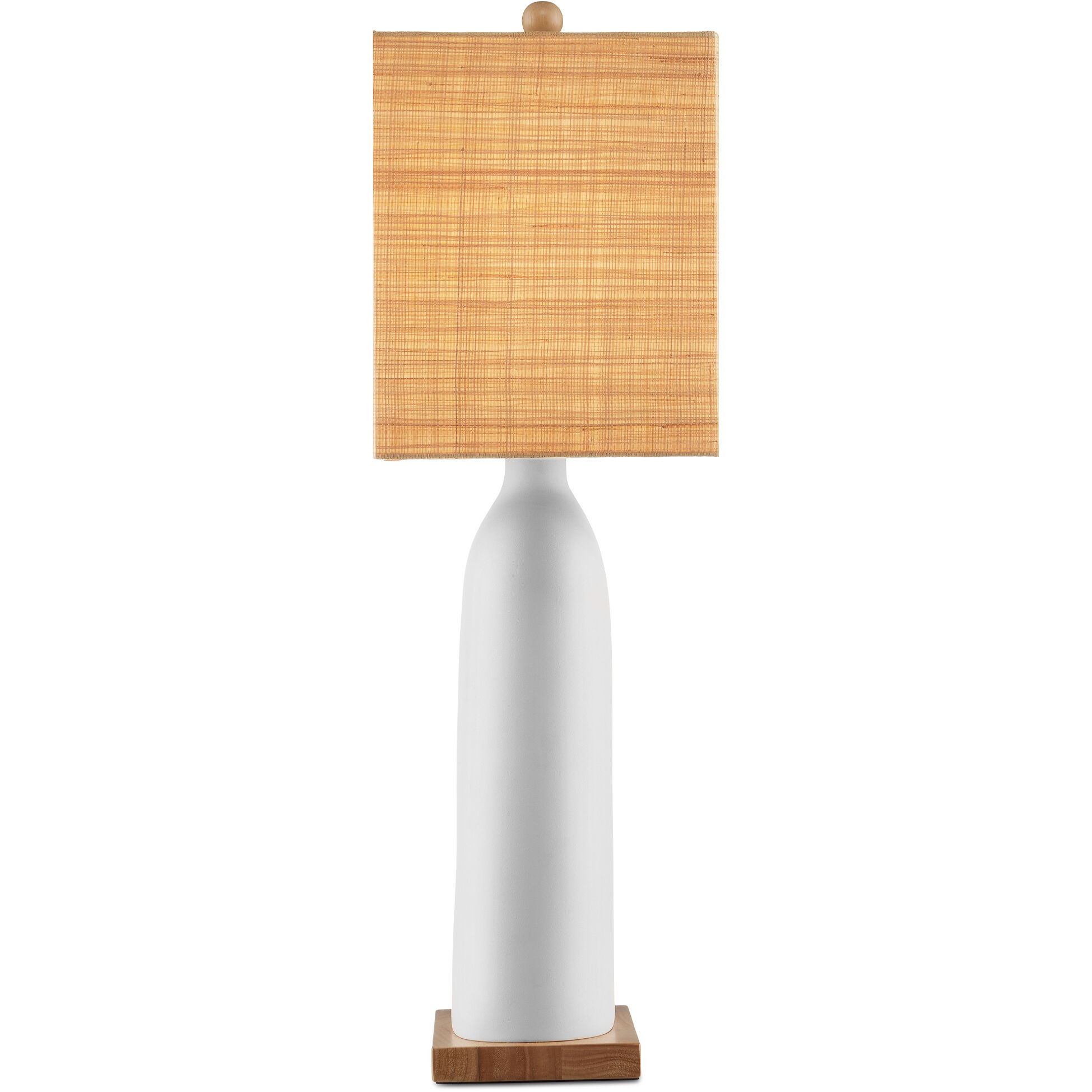 Musing 31.5 inch 150 watt White/Natural Table Lamp Portable Light