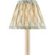 Plume Green/Ivory Tapered Chandelier Shade