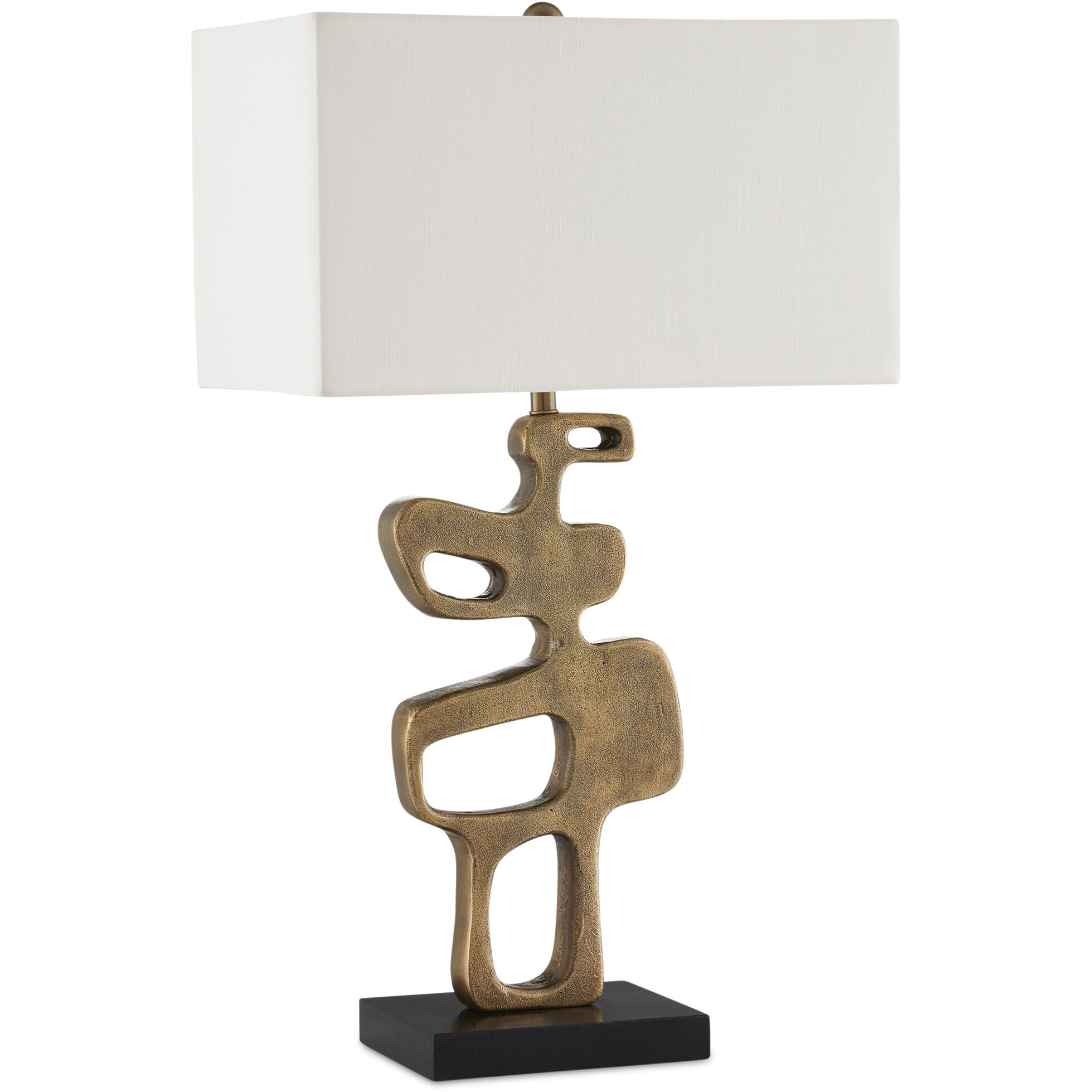 Mithra 29 inch 100 watt Antique Brass and Black Table Lamp Portable Light