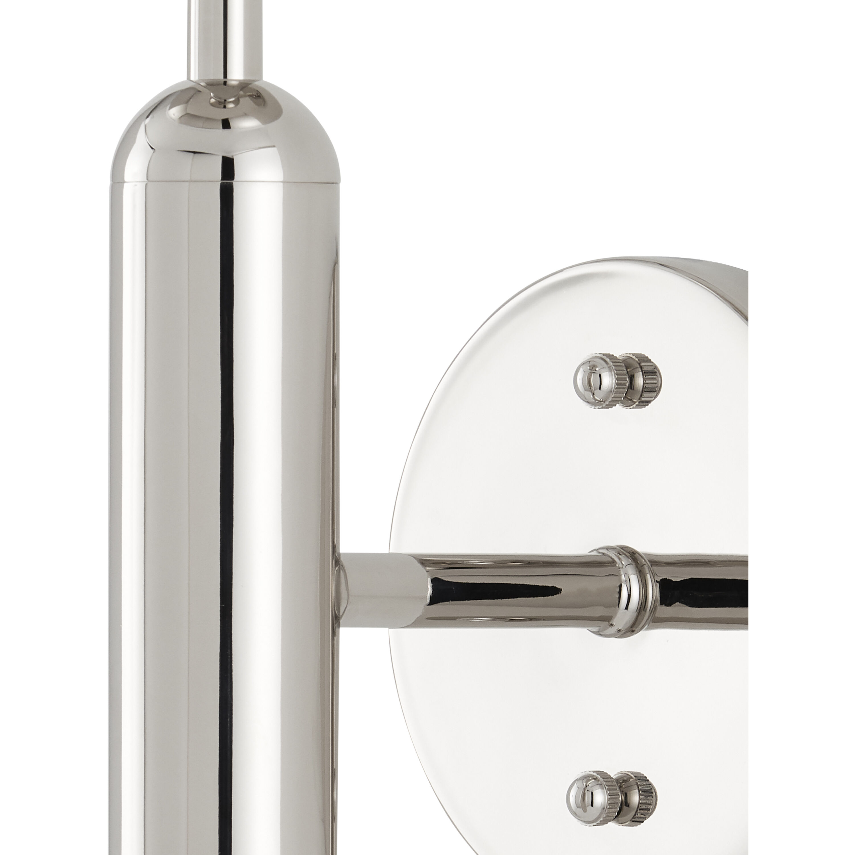 Barbican 1 Light 6.5 inch Polished Nickel and White Bath Sconce Wall Light