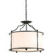 Cachet 3 Light 18 inch Mayfair Semi-Flush Mount Ceiling Light, Semi-Flush Convertible