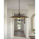 Brussels 6 Light 36 inch French Black/Contemporary Gold Pendant Ceiling Light