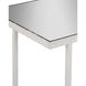 Sisalana 50.25 inch Yeso Blanco and Mirror Console Table, Marjorie Skouras Collection
