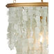 Verre de Mer 1 Light 19 inch Seaglass/Contemporary Gold Chandelier Ceiling Light, Small