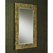 Beau Monde 35.75 X 23.75 inch Gold/Green Mirror