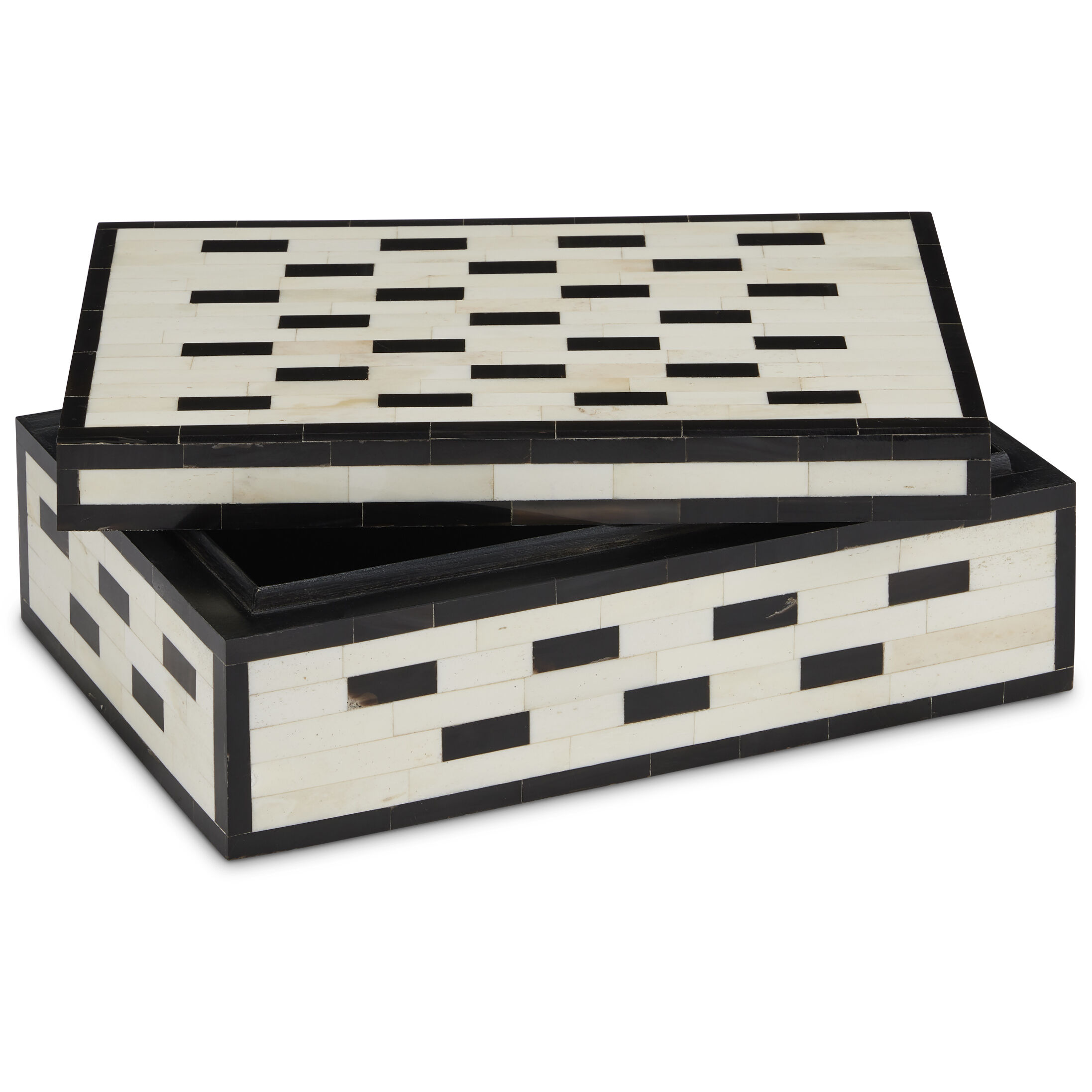 Carmine 11 inch White and Black with Natural Box