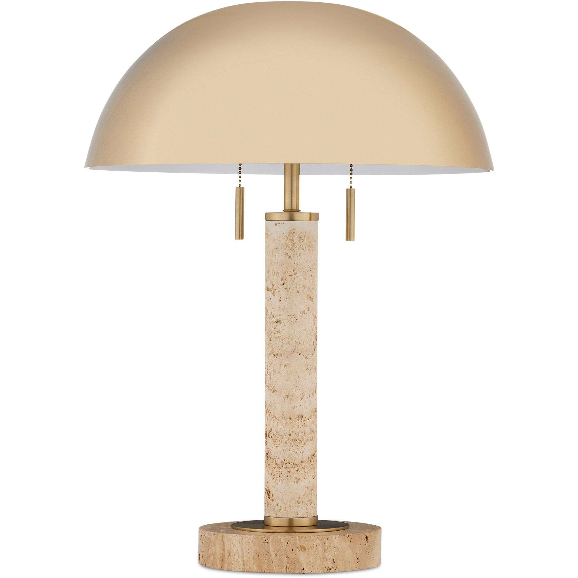Miles 21.75 inch 7 watt Brass/Natural Table Lamp Portable Light