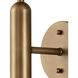 Barbican 1 Light 6.5 inch Antique Brass and White Bath Sconce Wall Light