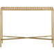 Dezi 48 inch Natural/Brass Console Table