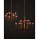 Marilee 8 Light 29.5 inch Pink/Dutch Gold Leaf Chandelier Ceiling Light, Medium