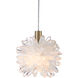 Purity 1 Light 5.5 inch Natural/Brass Pendant Ceiling Light