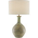 Loro 30.5 inch 150 watt Dark Moss Green/Gold Table Lamp Portable Light