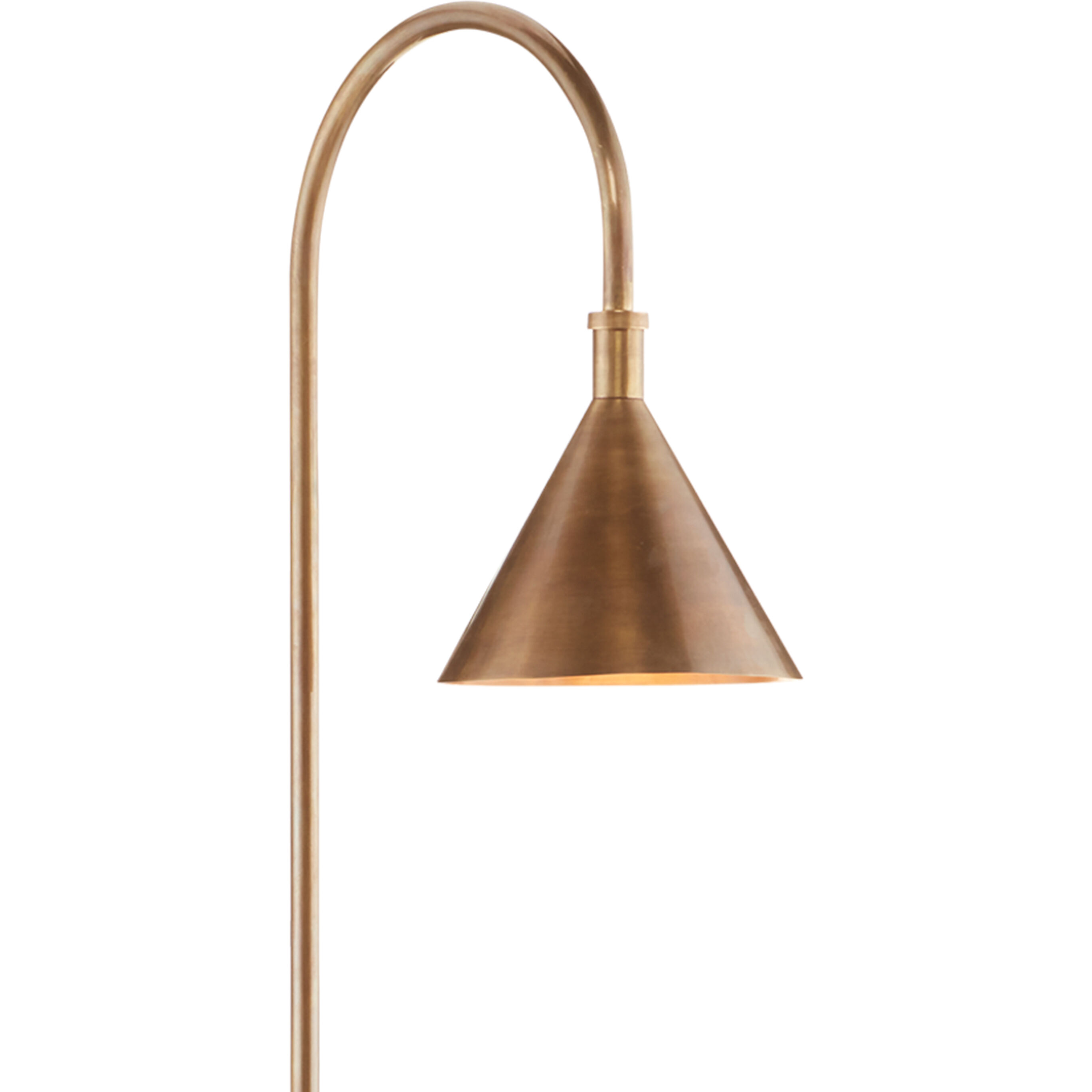 Vision 56 inch 60 watt Vintage Brass/Black Floor Lamp Portable Light