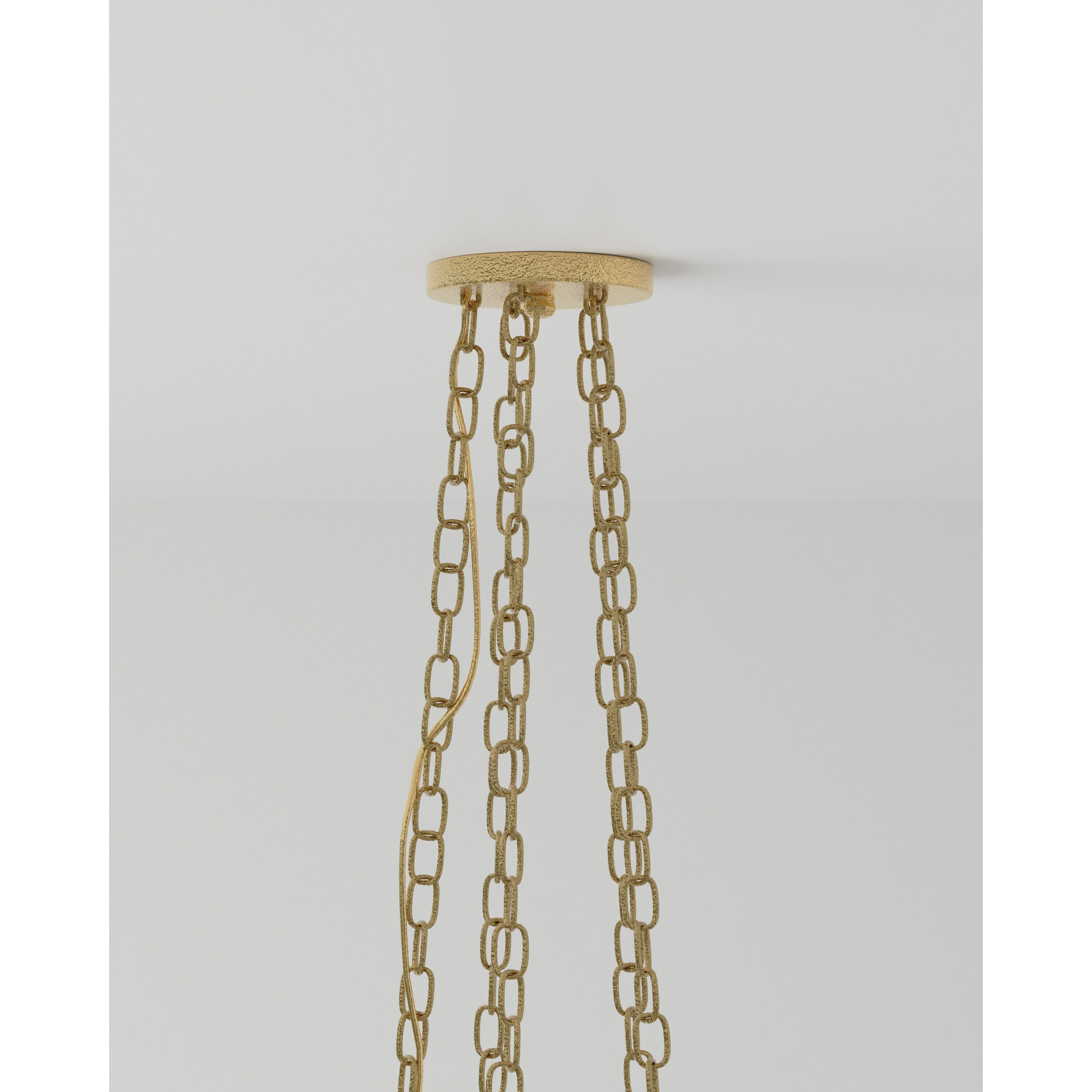 Forest Light 10 Light 62 inch Washed Lucerne Gold/Natural Chandelier Ceiling Light, Aviva Stanoff Collection
