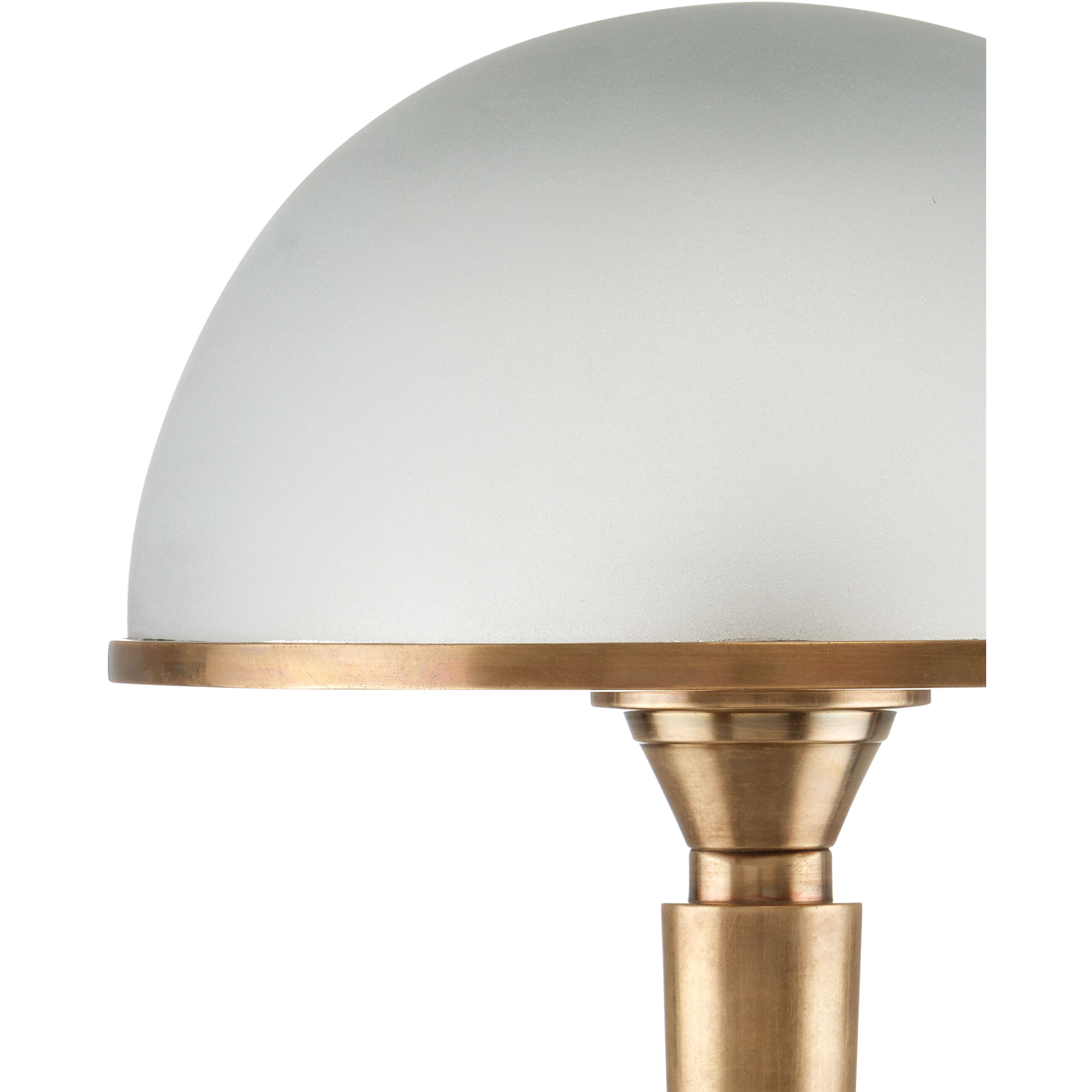 Gatsby 14.5 inch 9 watt Antique Brass/Frosted Table Lamp Portable Light