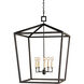 Denison 5 Light 32 inch Mol&eacute; Black Lantern Pendant Ceiling Light, Grande