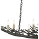 Rainforest 9 Light 34.5 inch Rustic Bronze Chandelier Ceiling Light, Small