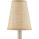 Grasscloth Natural Tapered Chandelier Shade