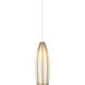 Parish 1 Light 5.5 inch White/Antique Brass/Silver Multi-Drop Pendant Ceiling Light