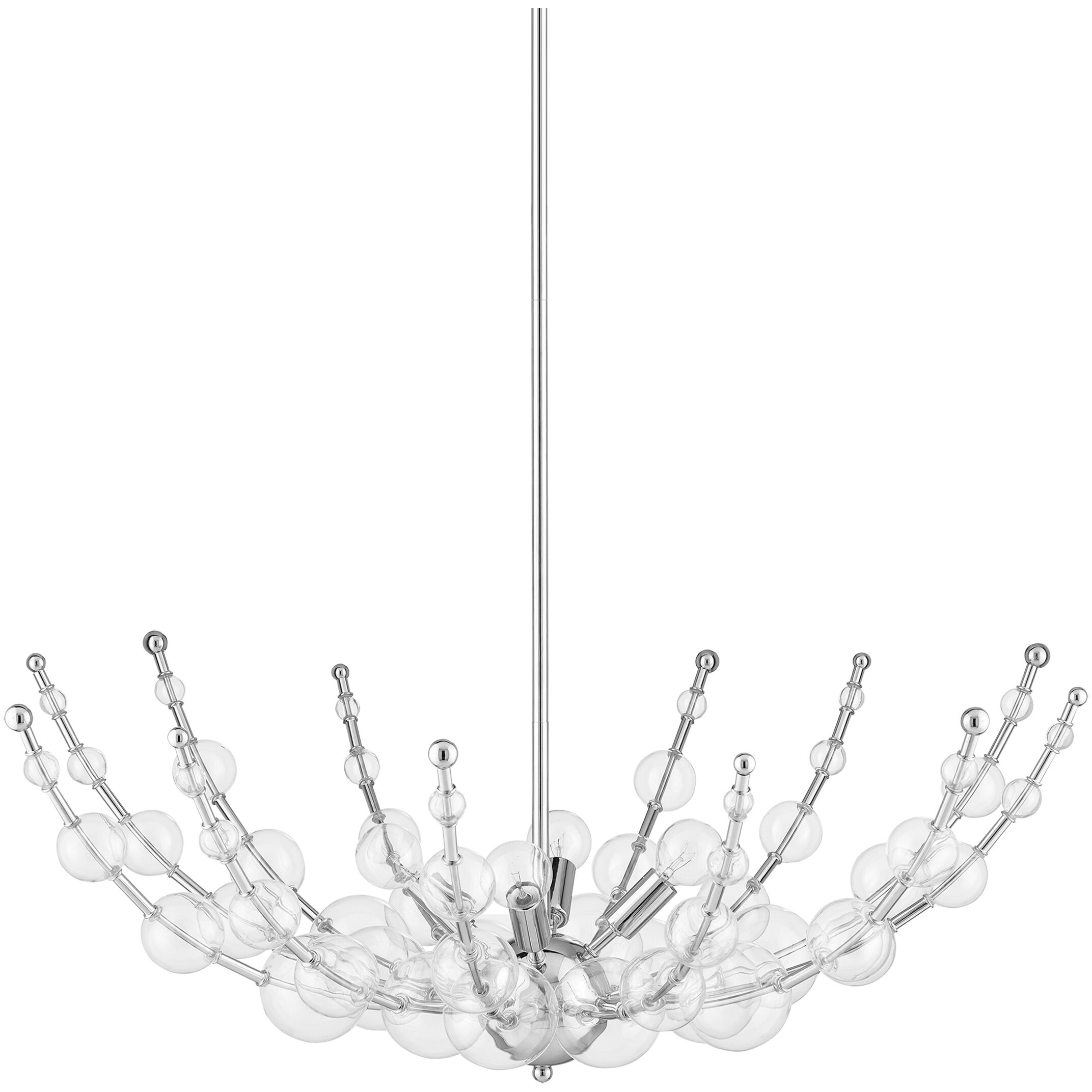 Abberton 4 Light 31 inch Polished Nickel Chandelier Ceiling Light