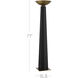 Calyx 71 inch 28.00 watt Black/Antique Brass Torchiere Floor Lamp Portable Light