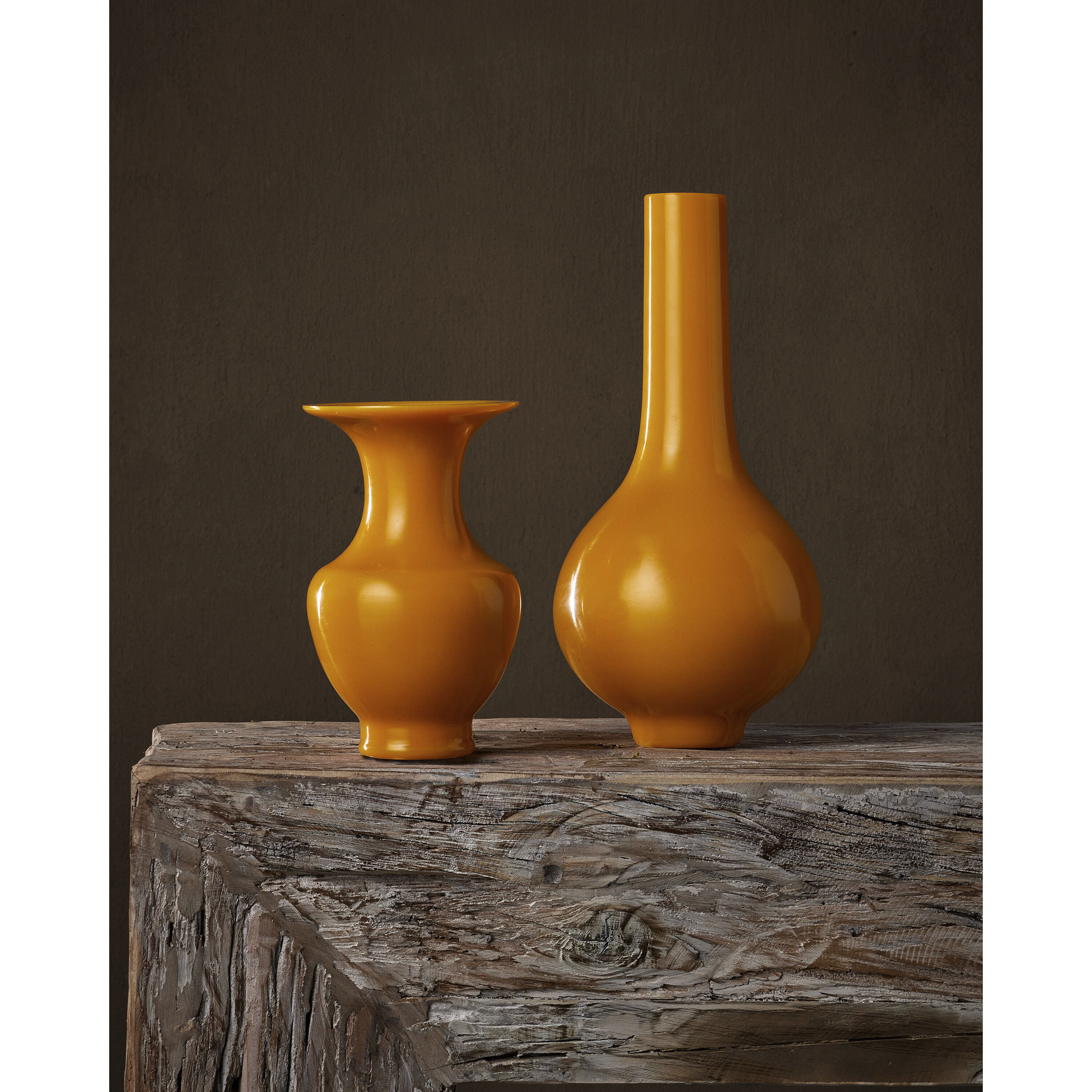 Peking 14.25 X 7 inch Long Neck Vase