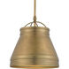 Lumley 1 Light 13 inch Antique Brass Pendant Ceiling Light