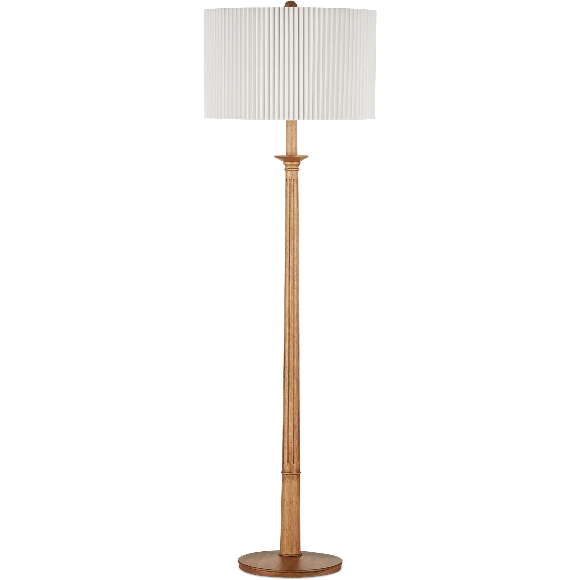 Mitford 66 inch 150 watt Natural Floor Lamp Portable Light