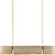 Tenby 4 Light 42 inch Contemporary Gold Leaf/Abaca Rope Chandelier Ceiling Light